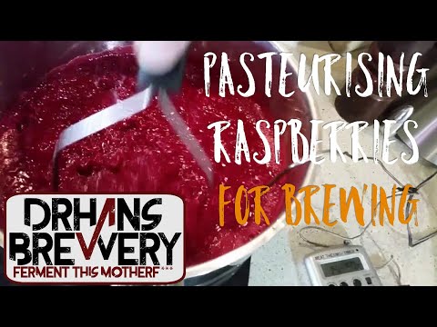 pasteurising-raspberries-for-my-wild-raspberry-wheat-beer.