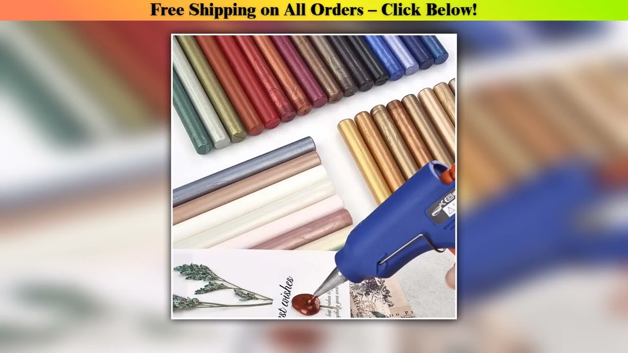 10 Pcs Seal Wax Sticks For Melting Glue Gun Sealing Wax Sticks Wedding Party Invitation Sealing