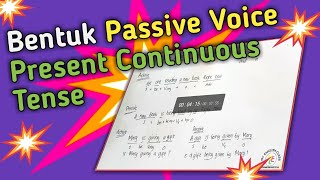 PASSIVE VOICE PADA PRESENT CONTINUOUS TENSE BAHASA INGGRIS @myenglishclass378 PASSIVE VOICE PADA PRESENT CONTINUOUS TENSE BAHASA INGGRIS @myenglishclass378