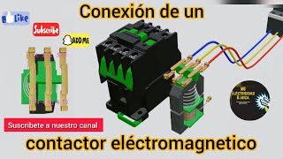 Funcionamiento y conexión de un CONTACTOR ELECTROMAGNÉTICO