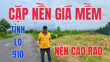 MS 10125 | KHÔNG THỂ TIN NỔI! Cặp nền giá rẻ mặt tiền tỉnh lộ 910 – Phường Bình Minh, Vĩnh Long