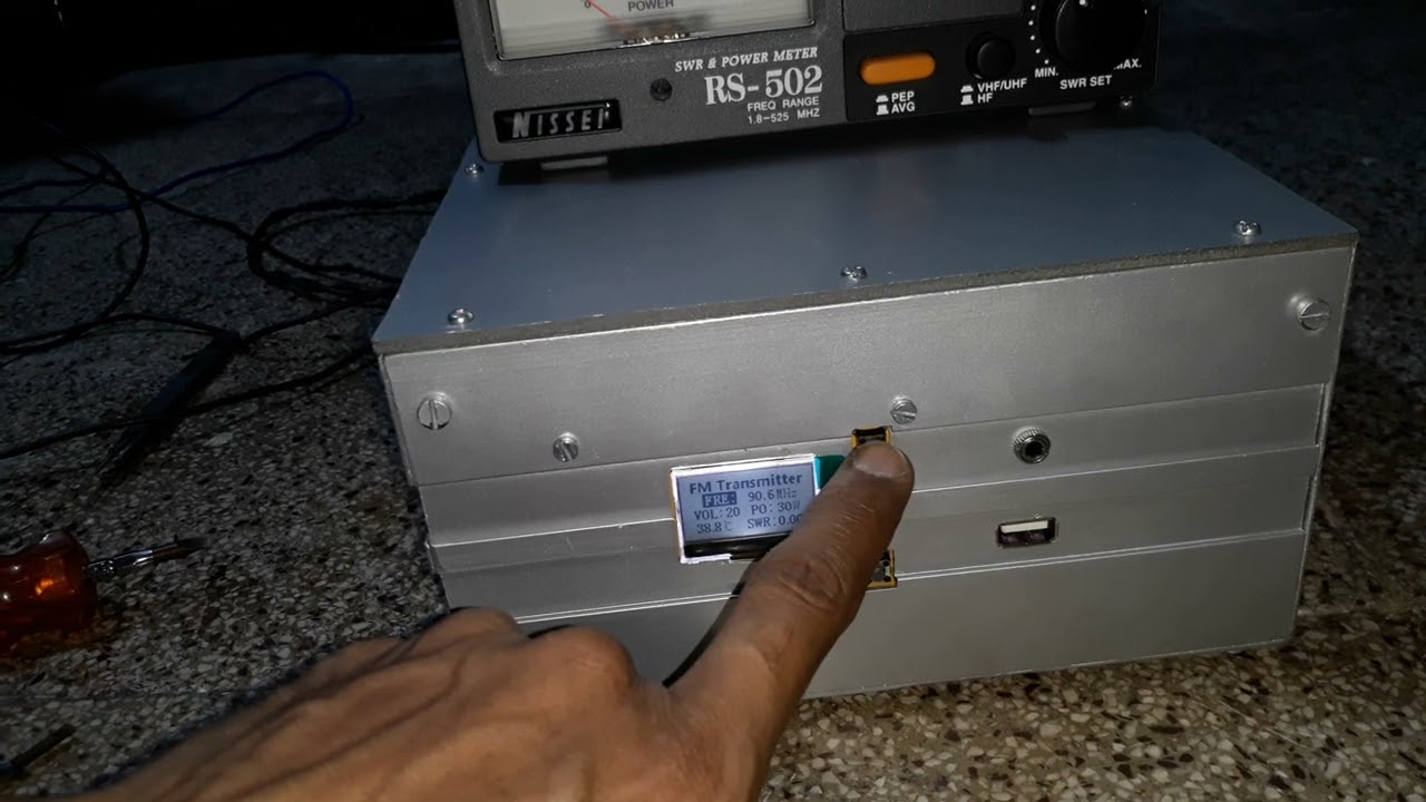 RF output  test 30W to 50W fm transmitter.