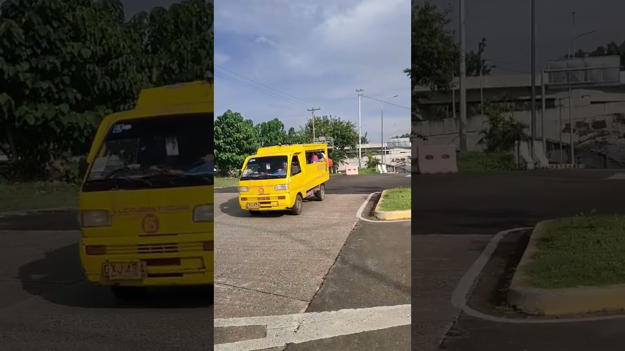 Walking to the parking area of Cebu Mactan Airport