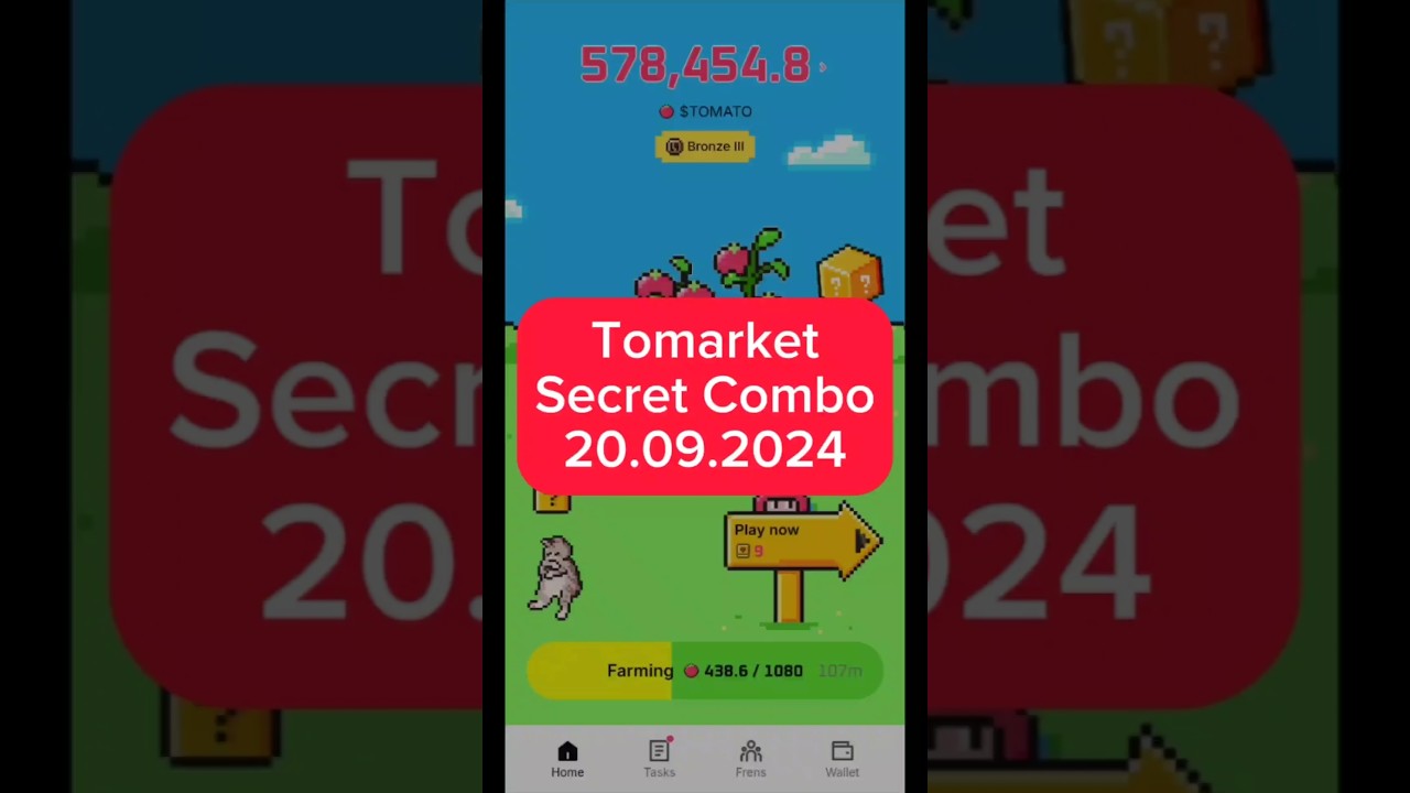 Tomarket Secret Combo 20.09.2024 