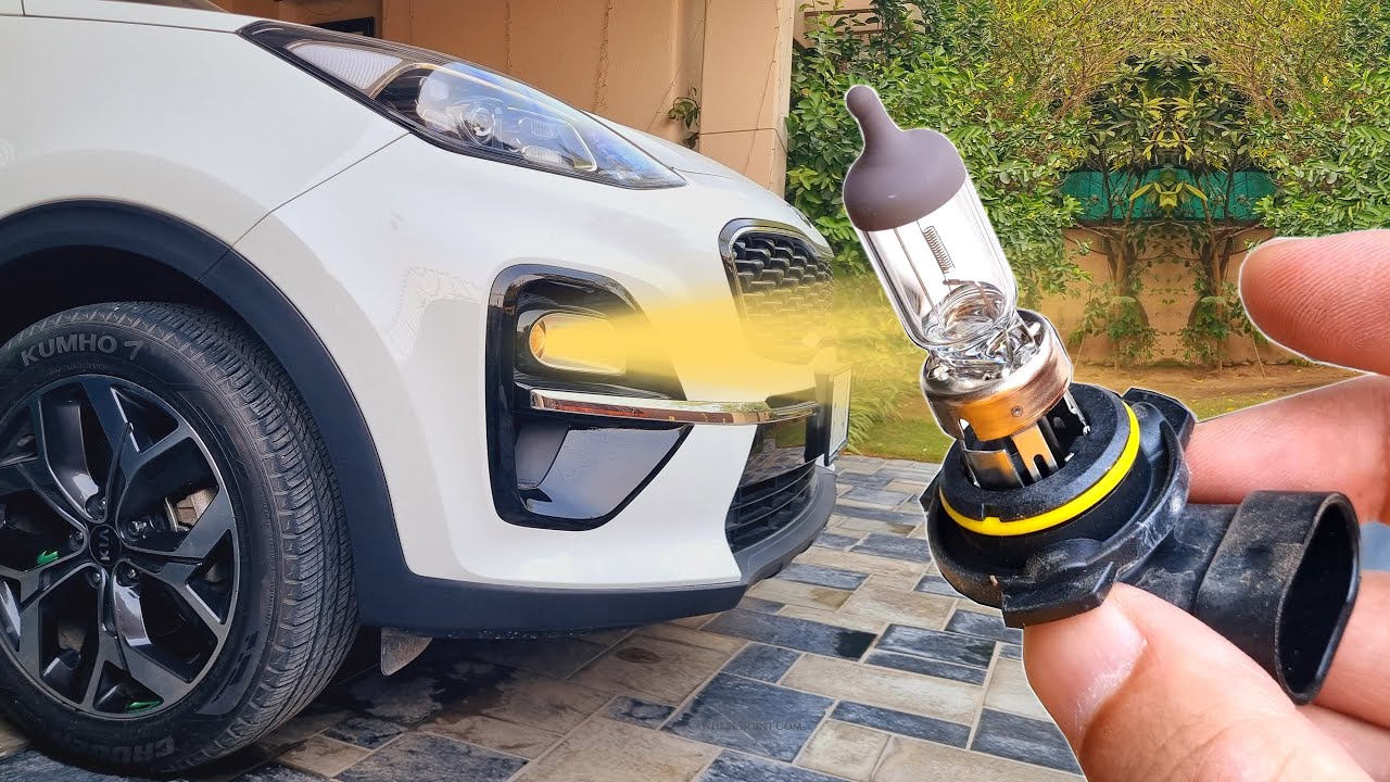 How To Replace Front Fog Light Bulb In Kia Sportage Youtube 