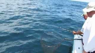 Capt. Mike catches a 22 lb. red snapper