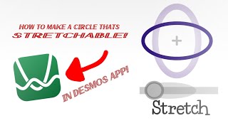 How To Create A Stretchable Circle In Desmos Calculator!