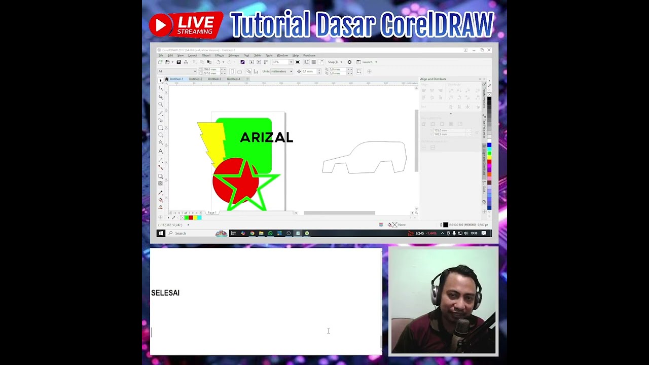 Live Belajar IT : "Tutorial Dasar CorelDRAW"