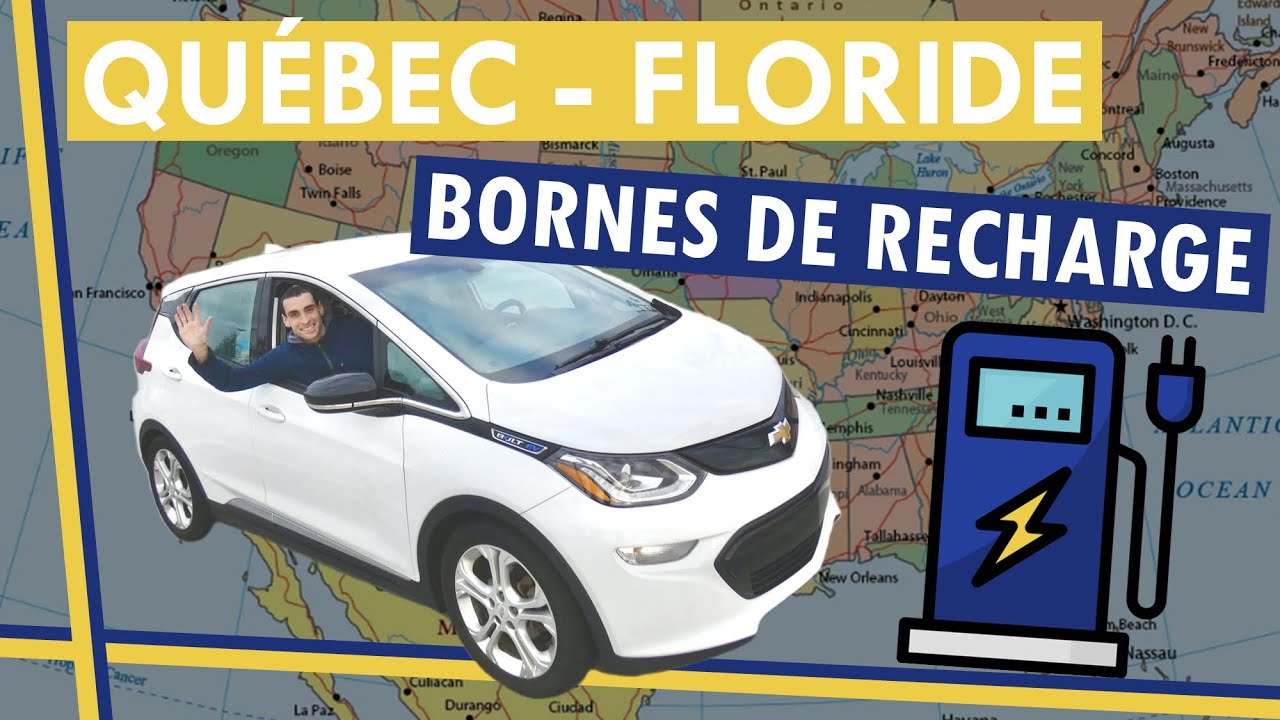Du Québec à la Floride en voiture électrique | Mon itinéraire complet + bornes de recharge