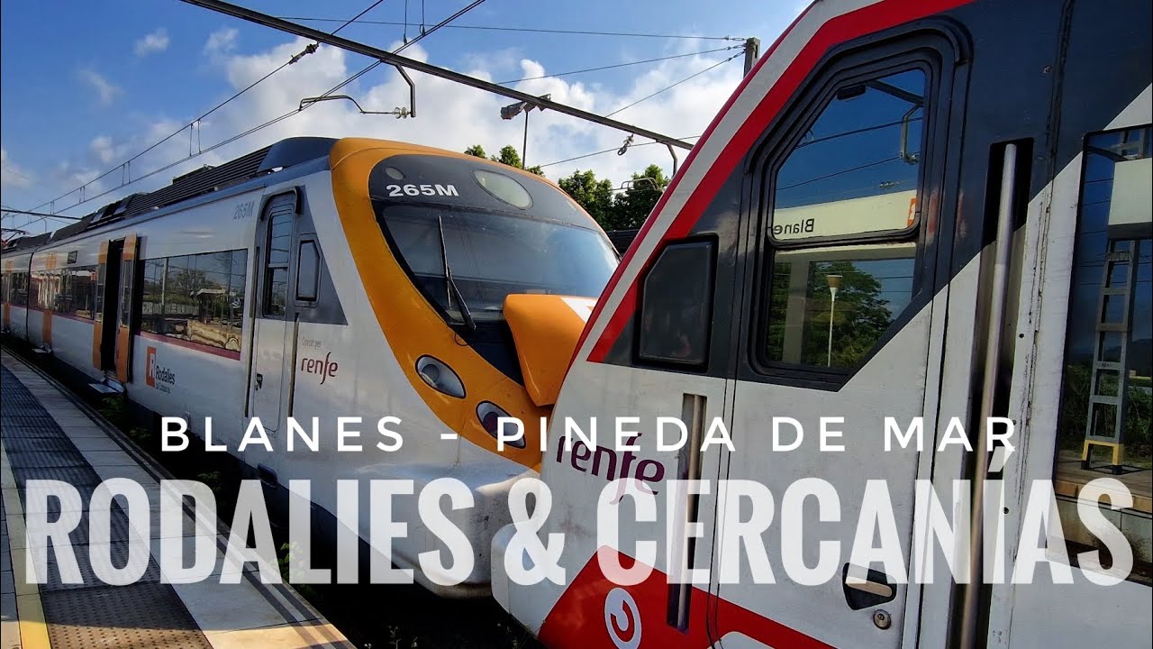 Civias acoplados. Mi primer viaje en un Civia de Cercanías. BLANES - PINEDA DE MAR.