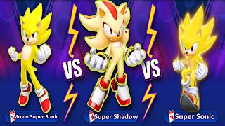 Sonic Forces Super Characters Battle - Super Shadow Vs Super Sonic Vs Movie Super Sonic(Android,iOS) screenshot 4