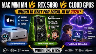MAC MINI M4 vs RTX 5090 vs CLOUD GPUs | Which is Best for Local AI in 2026 | Tech Edge AI