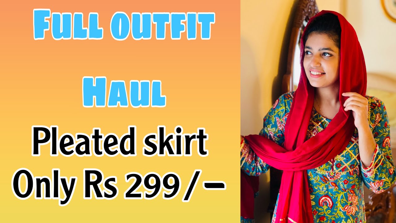 Western full outfit haul | pleated skirt only @299/- | Asniya Shabeer