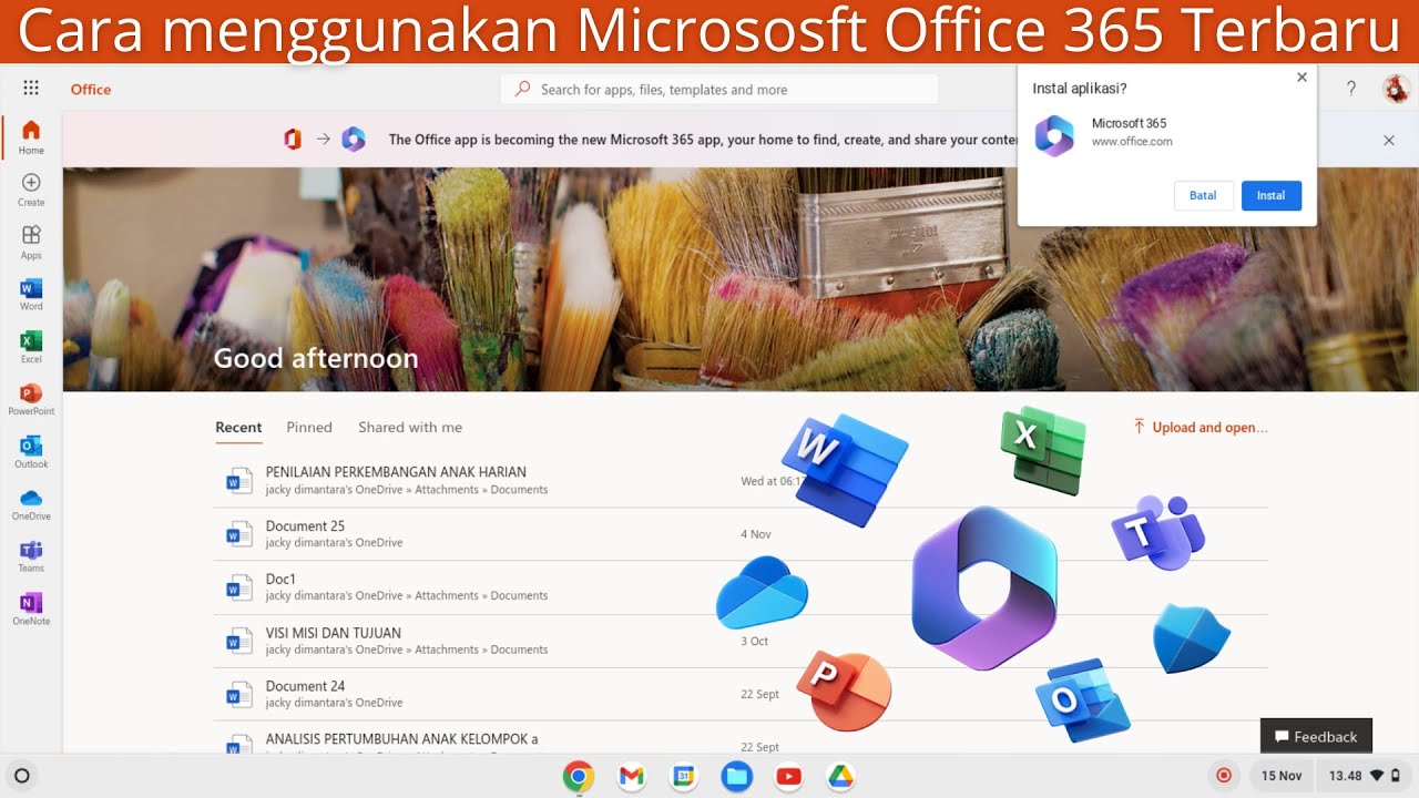 Belajar Menggunakan Microsoft 365 Di Chromebook (Microsoft Office