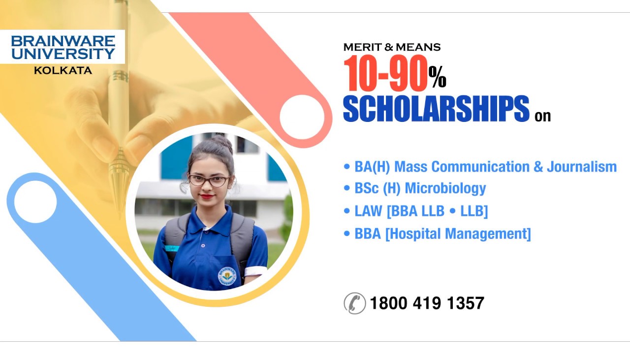 10-90% Waiver on Tuition Fee | Scholarship Alert 2019 | Brainware University