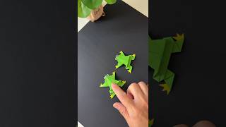 DIY Paper Jumping Frog 🐸✨ #shorts #craft