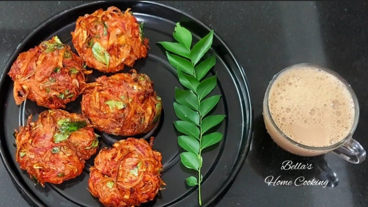 பீட்ரூட் வெங்காய வடை/Beetroot Onion Vadai Recipe/Tea Time Snacks/