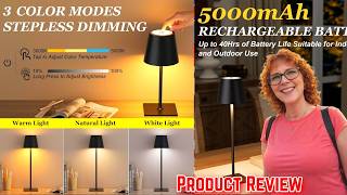 Product Review: Kakanuo Cordless Rechargeable LED Table Lamps from Amazon!