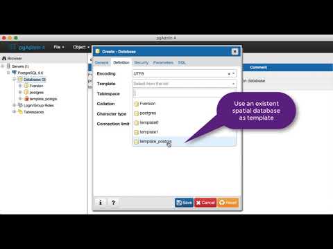 create spatial database