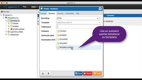 create spatial database