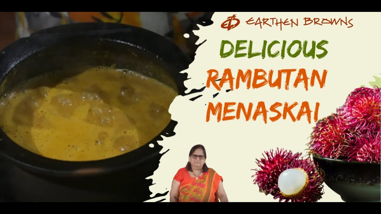 Rambutan Menaskai / ರಂಬುಟಾನ್ ಹಣ್ಣಿನ ಮೆಣಸುಕಾಯಿ / Rambutan simple recipe / South Canara Rambutan curry