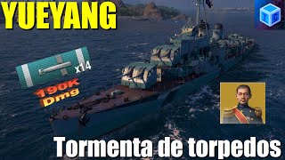 World Of warships Español: Yueyang | Tormenta de torpedos (190K Dmg)