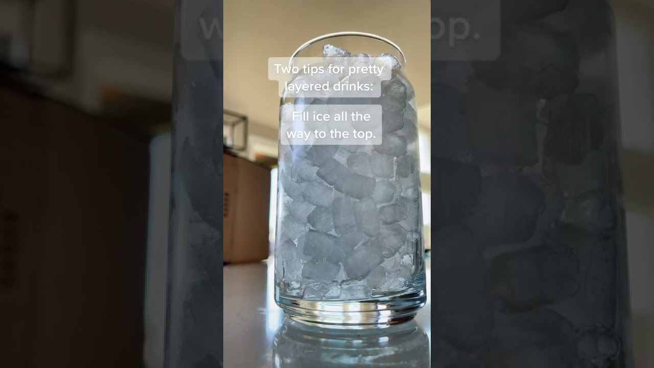 How to make layered drinks. 