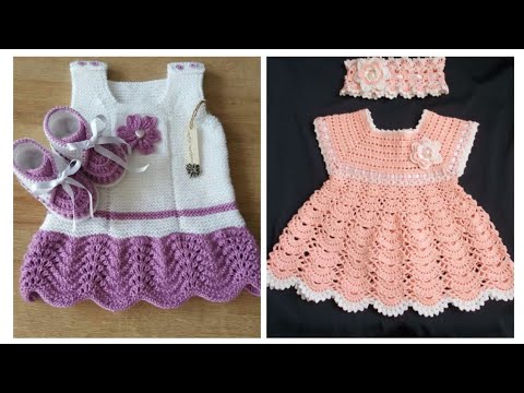 Popular fashion designer crochet patterns crochet baby girl frock ...