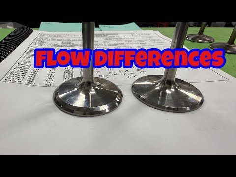 I Show The Flow Differences Between Backcut And Nonback Cut Valve That Will Be Dyno Tested