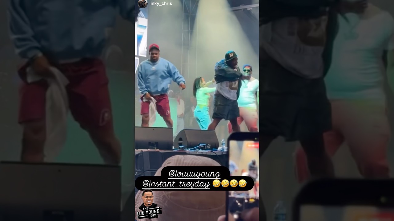 Lou Young & TreyDay perform on stage w/ Dem Franchize Boyz. #RootsPicnic #shorts