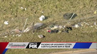 IDOT spent $6.1 million on highway litter clean up in 2020