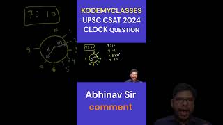 Angle Between Hands of a Clock #csat #clock  #short #youtubeshort