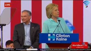 FULL RALLY SPEECH: Hillary Clinton Announces Tim Kaine as VP Pick,  Saturday, July 22, 2016