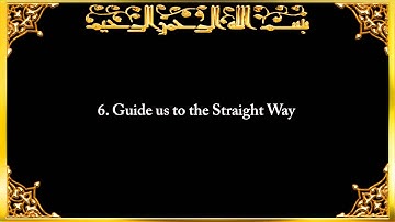 1. Surat Al-Fātiĥah (The Opener) - سورة الفاتحة