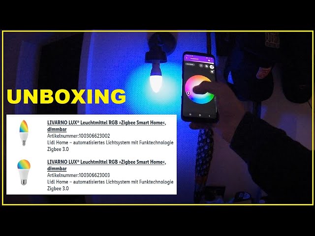 Unboxing Lux Essentials vs Philips - E14 vs Lidl Hue Flex App YouTube Hue Home Livarno E27 in Orsam Lightify