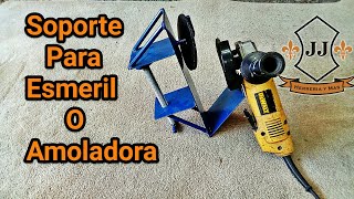 Soporte para esmeril  Soporte para taladro, Soporte amoladora