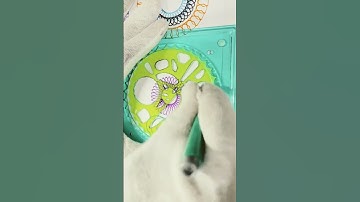 Spirograph ruler design ASMR Satisfying #spirograph #ytshorts #asmr #design