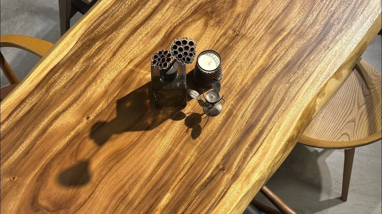 モンキーポッド 一枚板 1800×760-780×55 252660 - YouTube