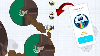 CUSTOM SKIN LVL 3 IN AGAR.IO SOLO VS HACKERS   INSANE REVENGE - AGAR.IO MOBILE