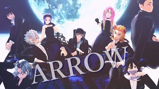 【鬼滅のMMD】柱全員でズバッと！ARROW／センター不死川実弥【４K対応】【Demon Slayer】