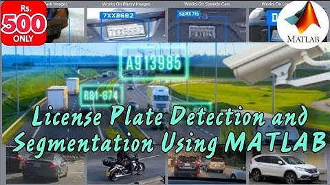 License Plate Recognition Using MATLAB | Latest MATLAB Projects 2025 | Image Processing Code