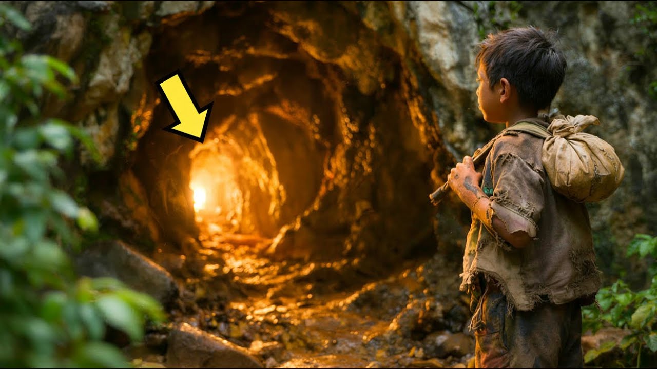 ABANDONNÉ PAR SA MÈRE, IL TROUVE UNE GROTTE DANS LA FORÊT… MAIS QUELQUE CHOSE LÀ BAS CHANGE TOUT