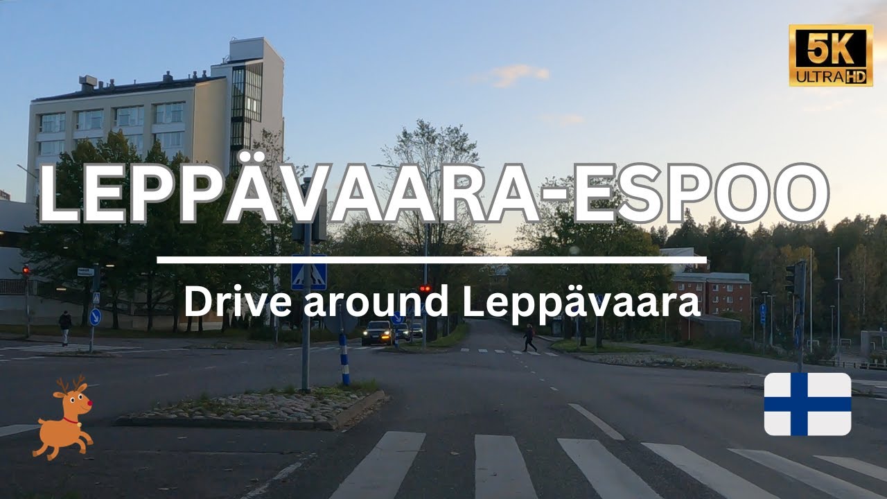 Exploring Espoo's Dangerous Neighborhoods: Leppävaara District Drive Tour | City Explorer