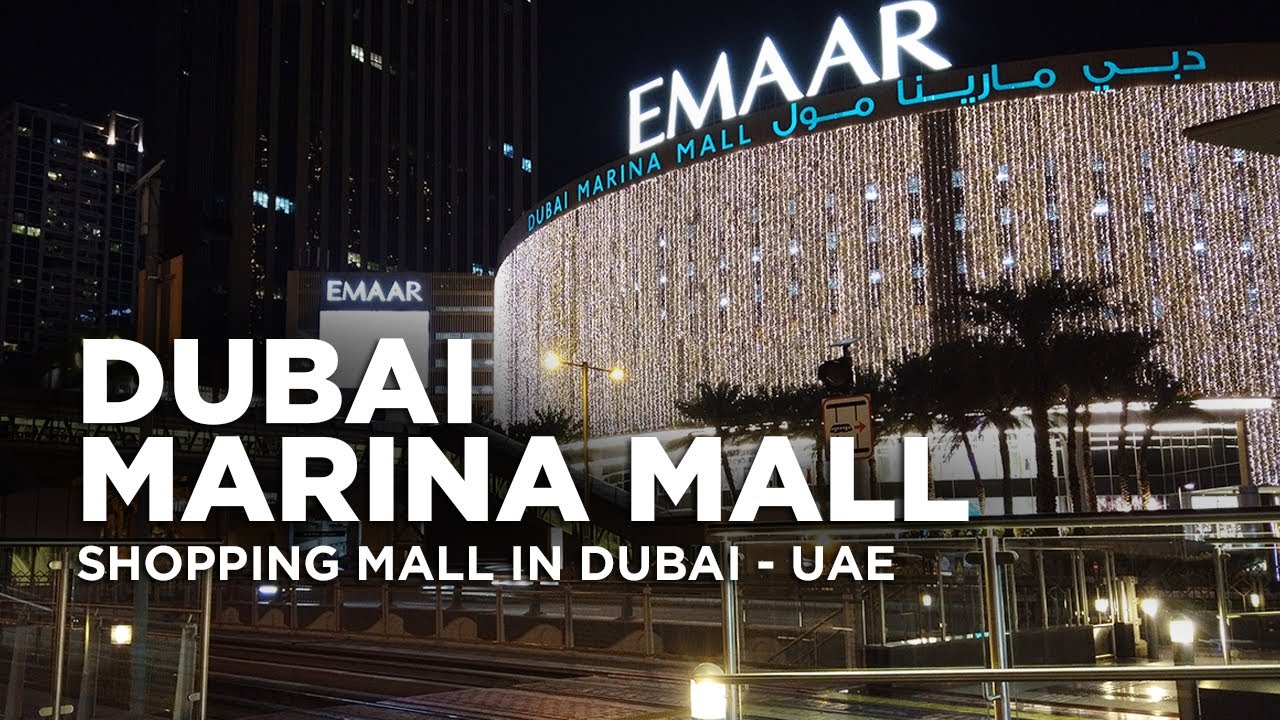 Dubai Marina Mall Shopping Mall In Dubai Dubai City UAE YouTube