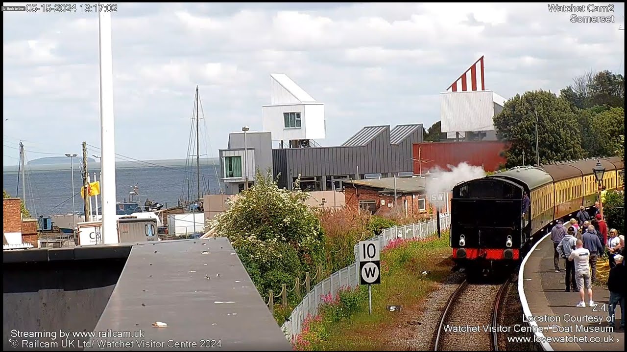 Watchet Camera 2 (West Somerset Railway) In partnership with Watchet Visitor Centre | Railcam UK