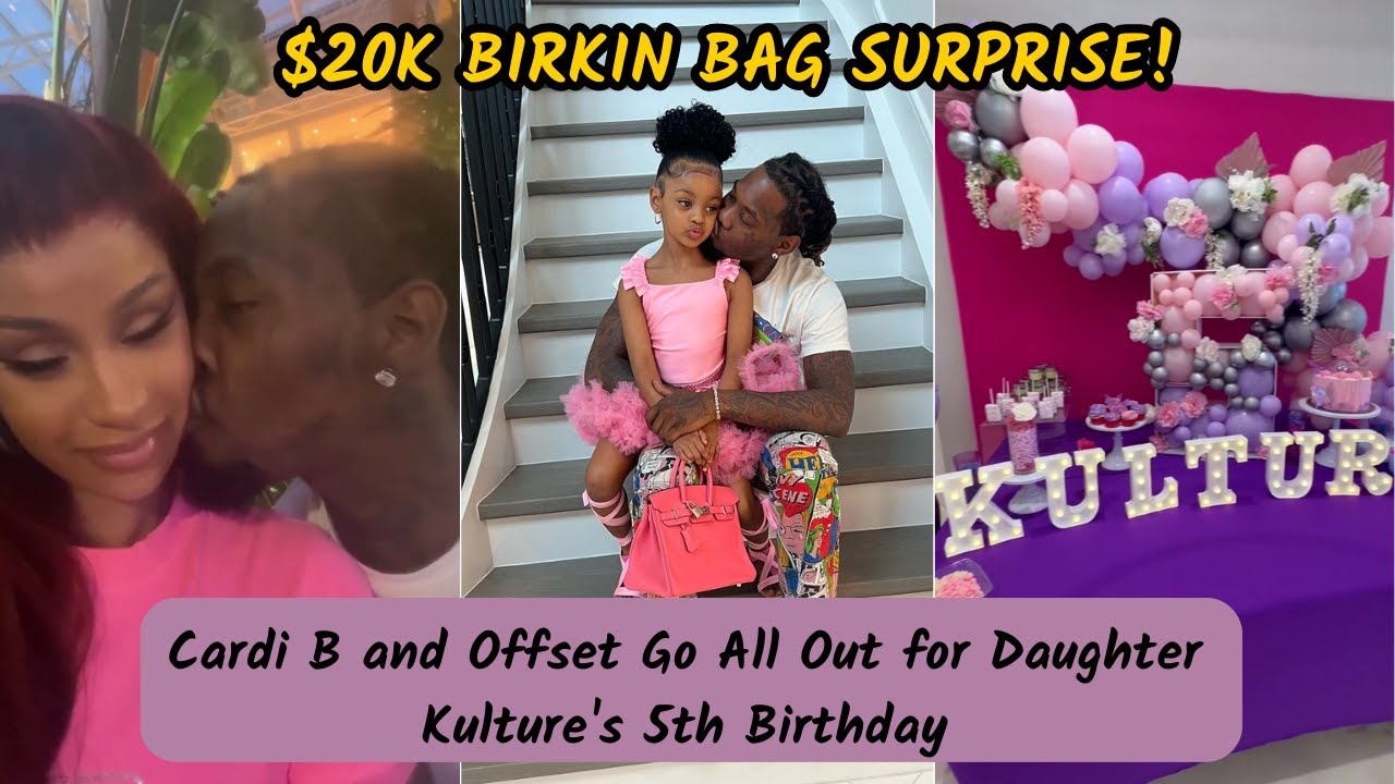 Cardi B and Offset's daughter Kulture shows off Birkin bag on 5th