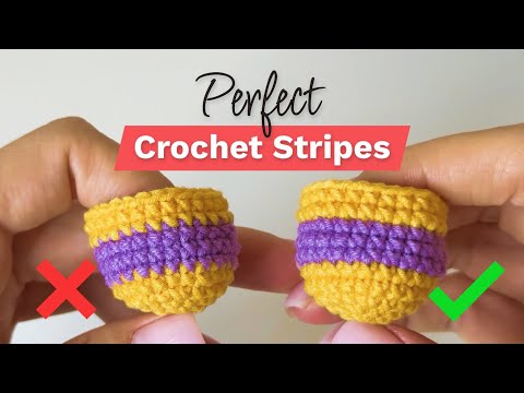 How to Change Yarn Colors in Crochet for Stripes | Clean Color Change