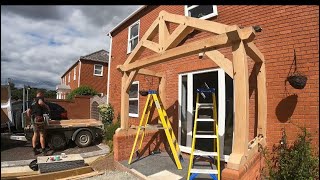 On site fitting oak frame