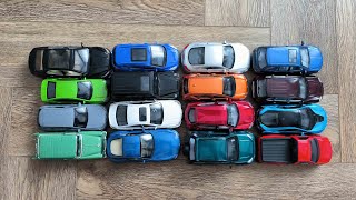 16 Toy Cars From Different Brands