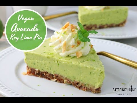 Vegan Raw Avocado Key Lime Pie